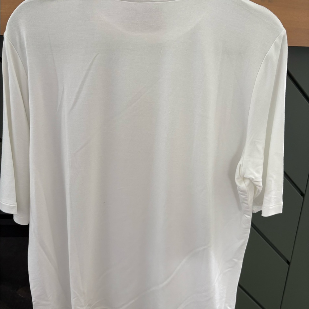 Tribal White Turtleneck with Short Sleeves - Picture 2 of 4
